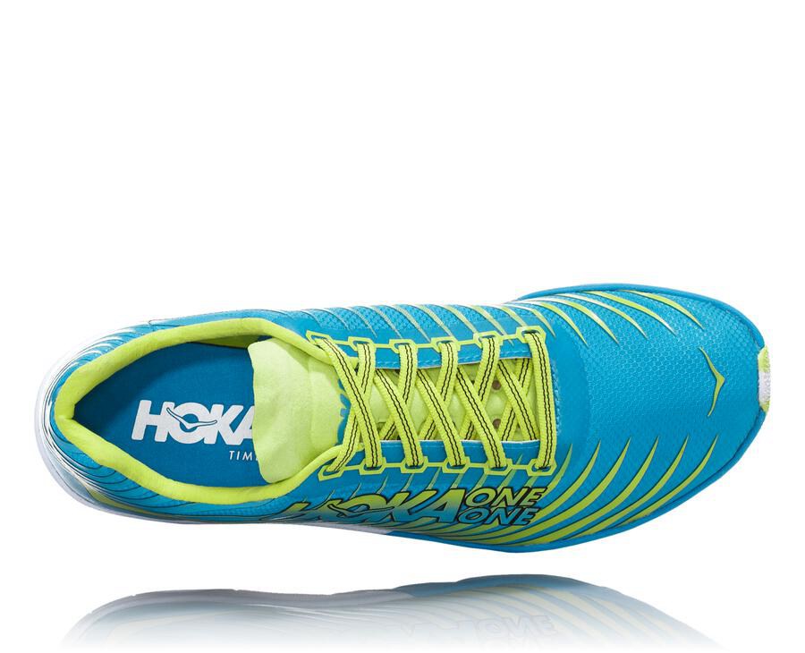 Hoka One One Spikes Dames - Evo Xc - Blauw/Groen - XY4321695